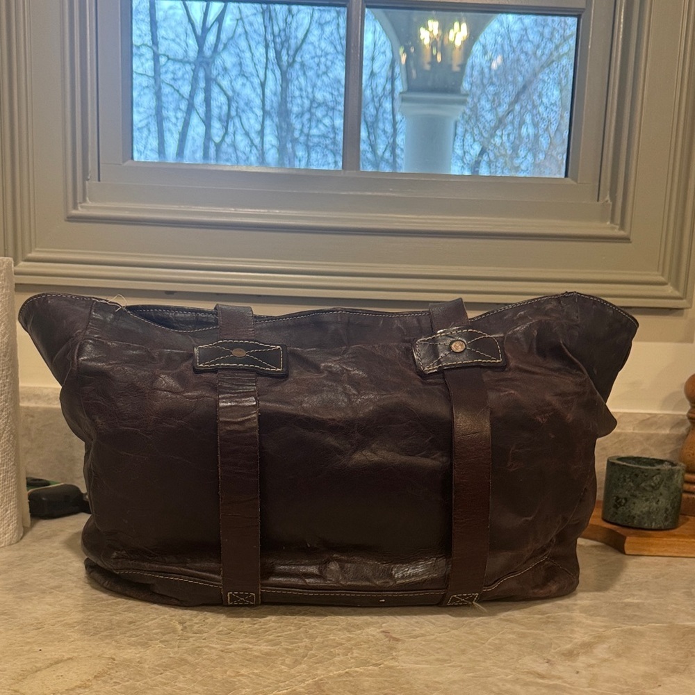 Billie Reid Elegant Brown Leather Tote Bag